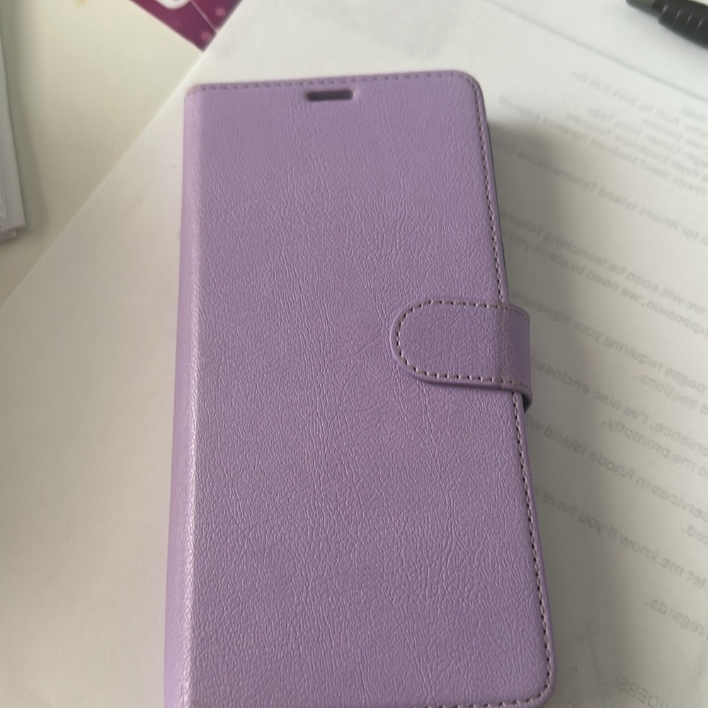 Purple IPhone 14 ProMax Wallet Case